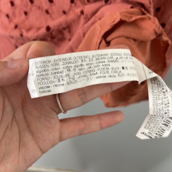 Zara Perforated Embroidery Balloon Sleeve Dress - Picture 12 of 15